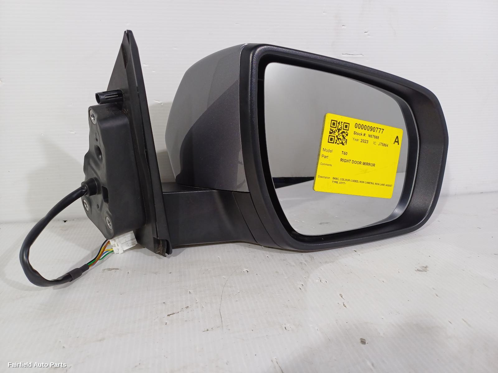 2021-2025 Ldv T60 Right Door Mirror