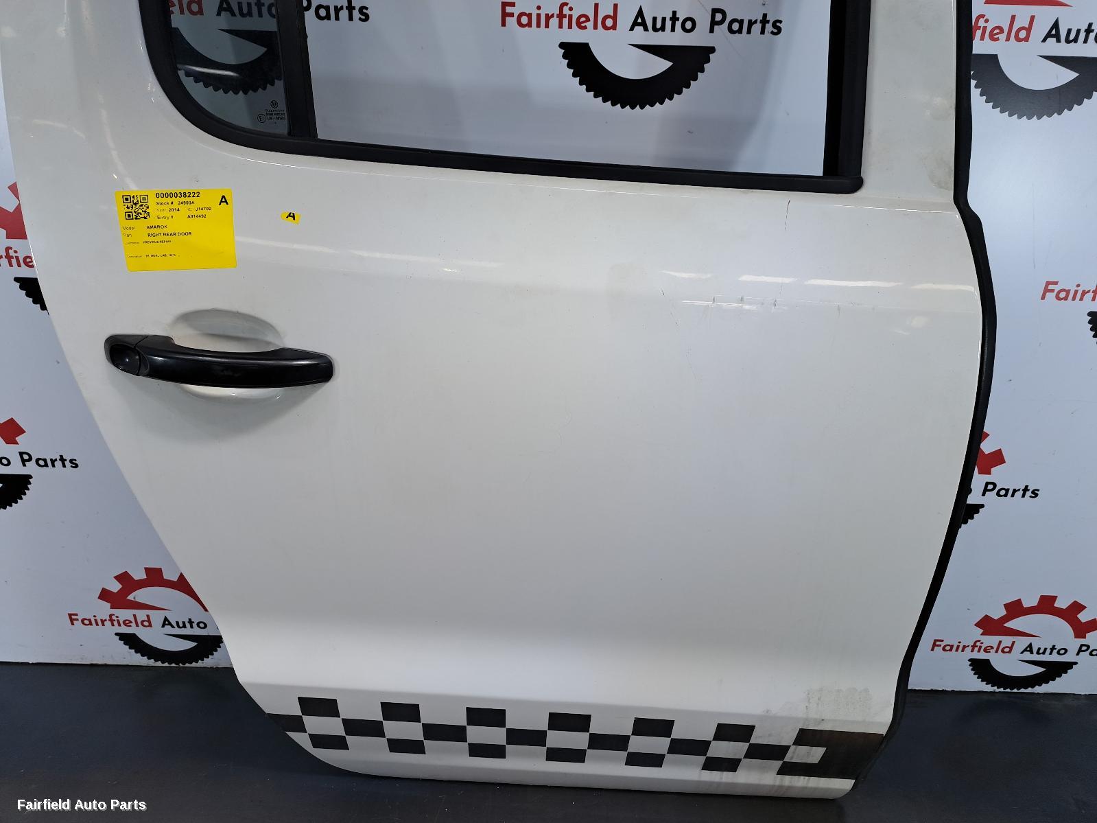 2010-2022 Volkswagen Amarok Right Rear Door Sliding
