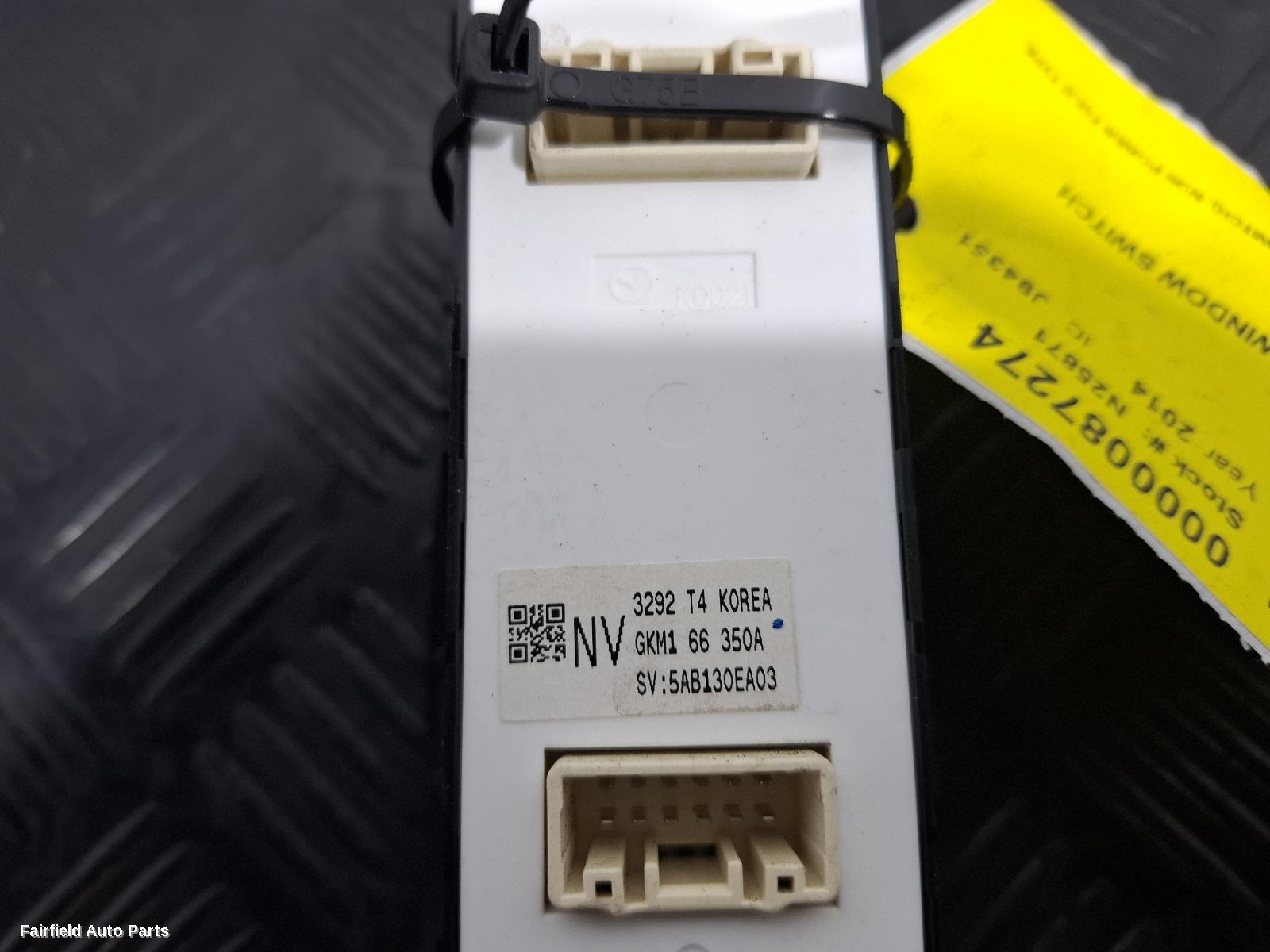 2012-2016 Mazda 6 Pwr Dr Wind Switch