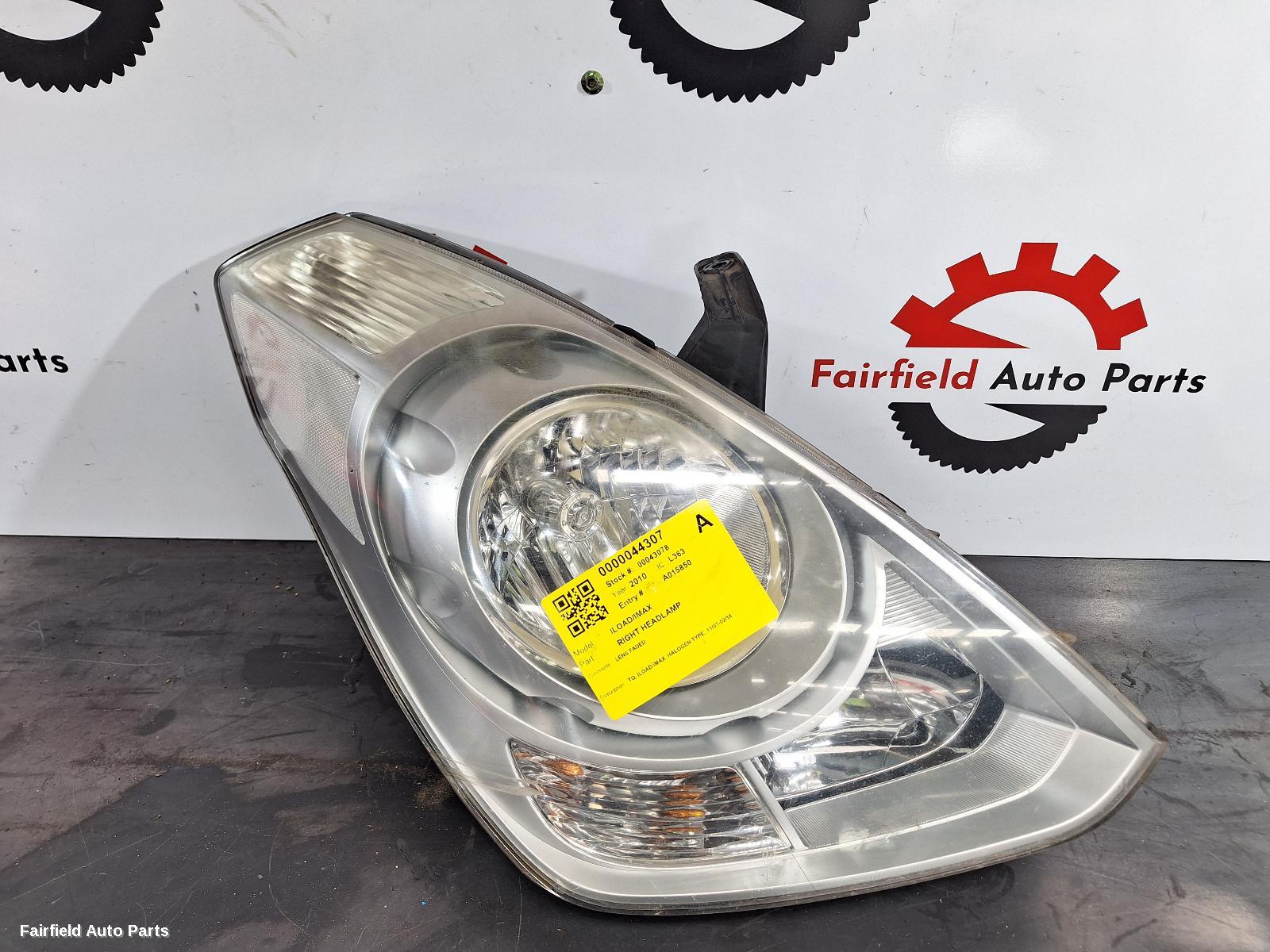 2007-2018 Hyundai Iload/imax Right Headlamp