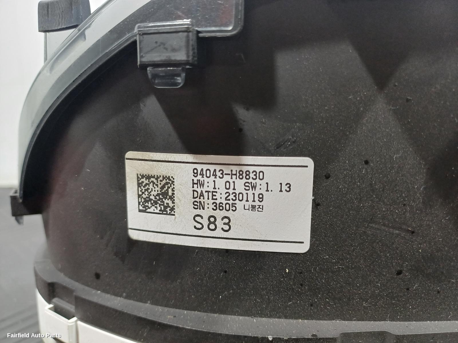 2020-2026 Kia Stonic Instrument Cluster