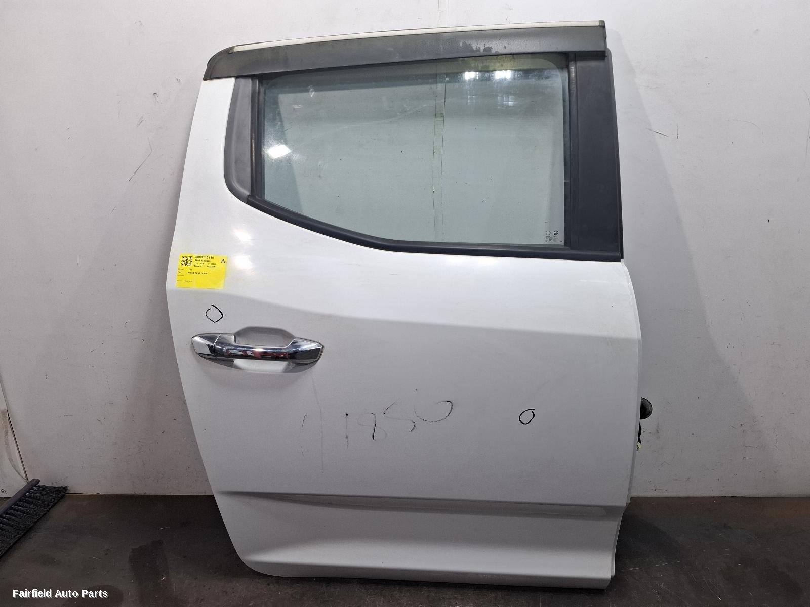 2017-2026 Ldv T60 Right Rear Door Sliding