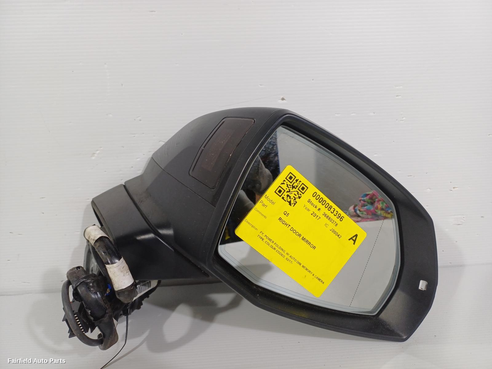 2017-2023 Audi Q5 Right Door Mirror