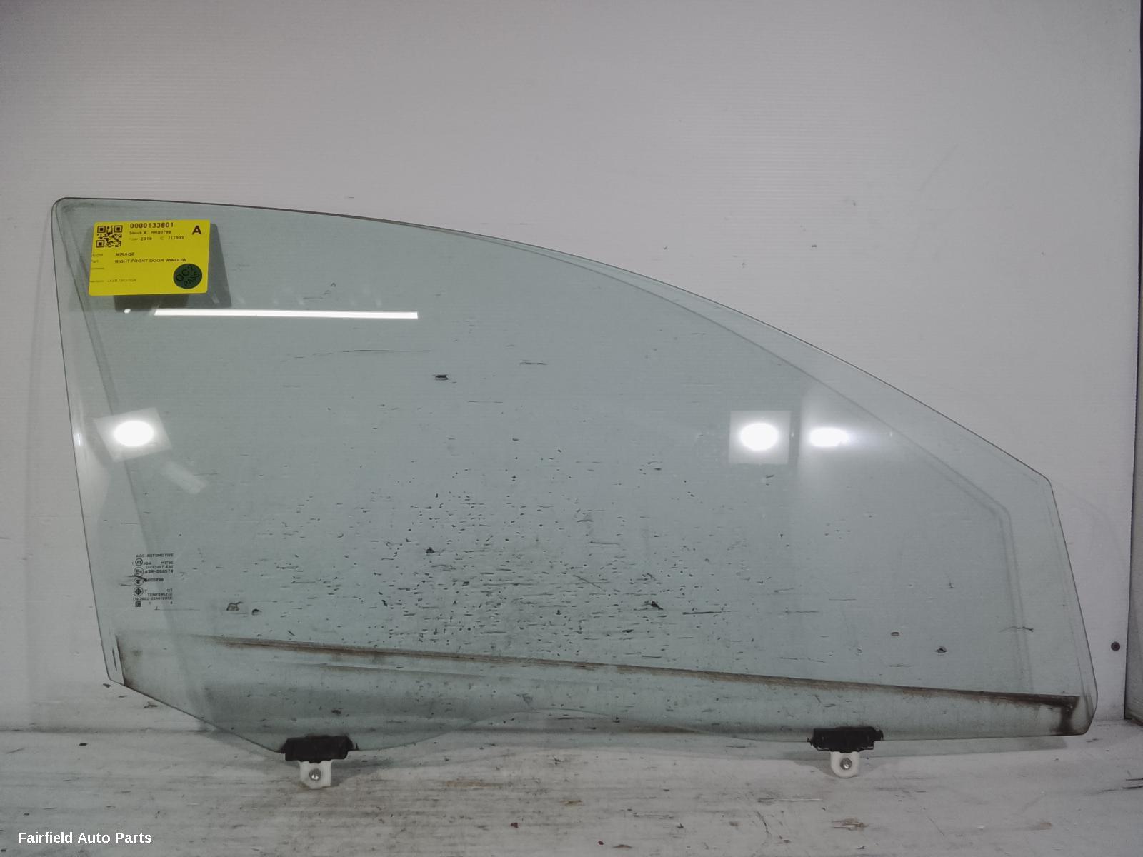 2012-2024 Mitsubishi Mirage Right Front Door Window