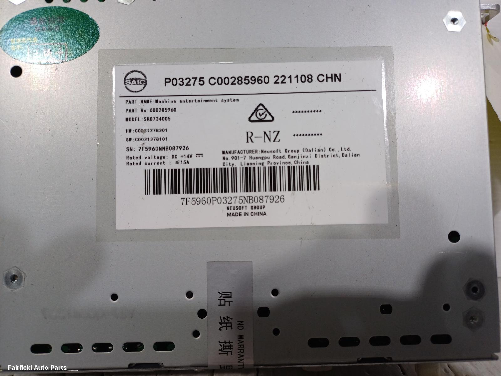 2017-2025 Ldv T60 Radio Cd Dvd Sat Tv