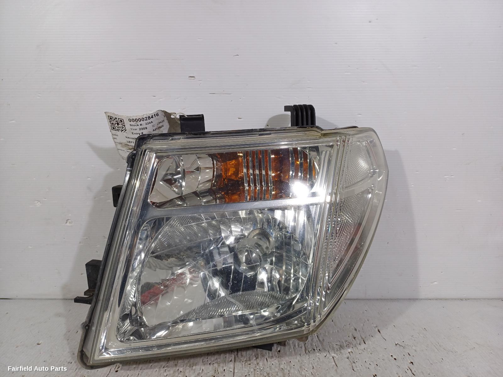 2007-2010 Nissan Navara Left Headlamp