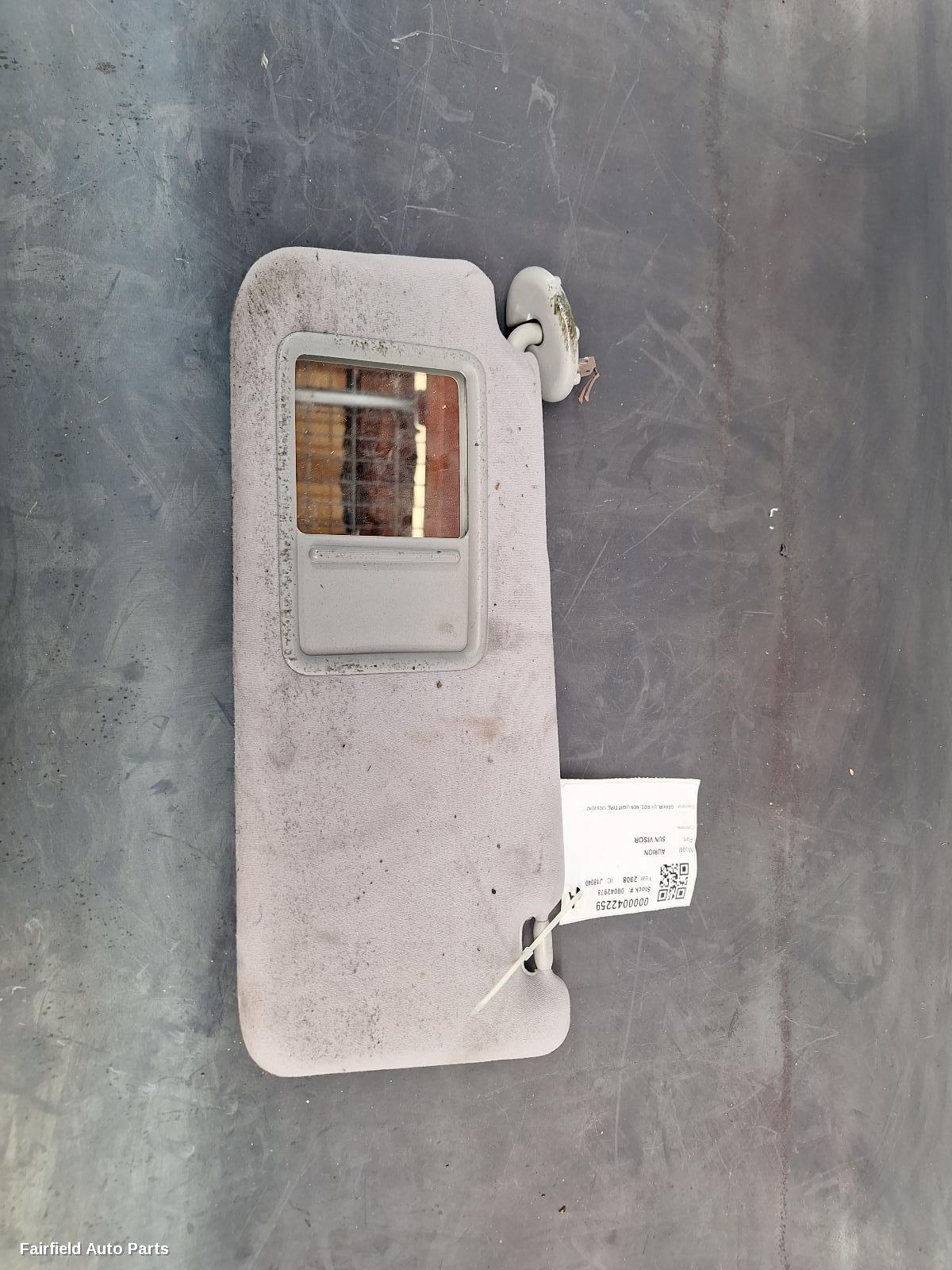2006-2012 Toyota Aurion Sunvisor