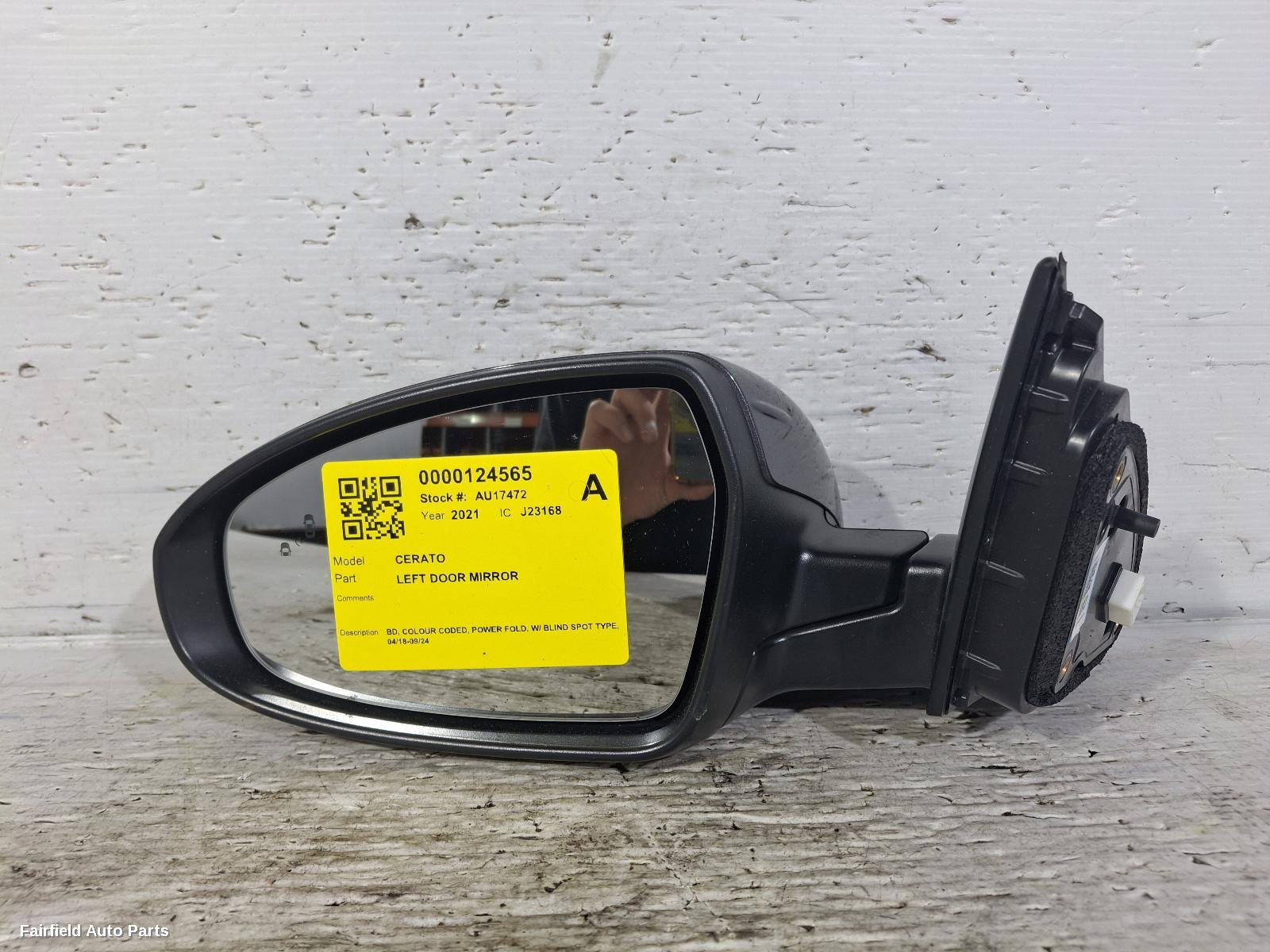 2018-2024 Kia Cerato Left Door Mirror
