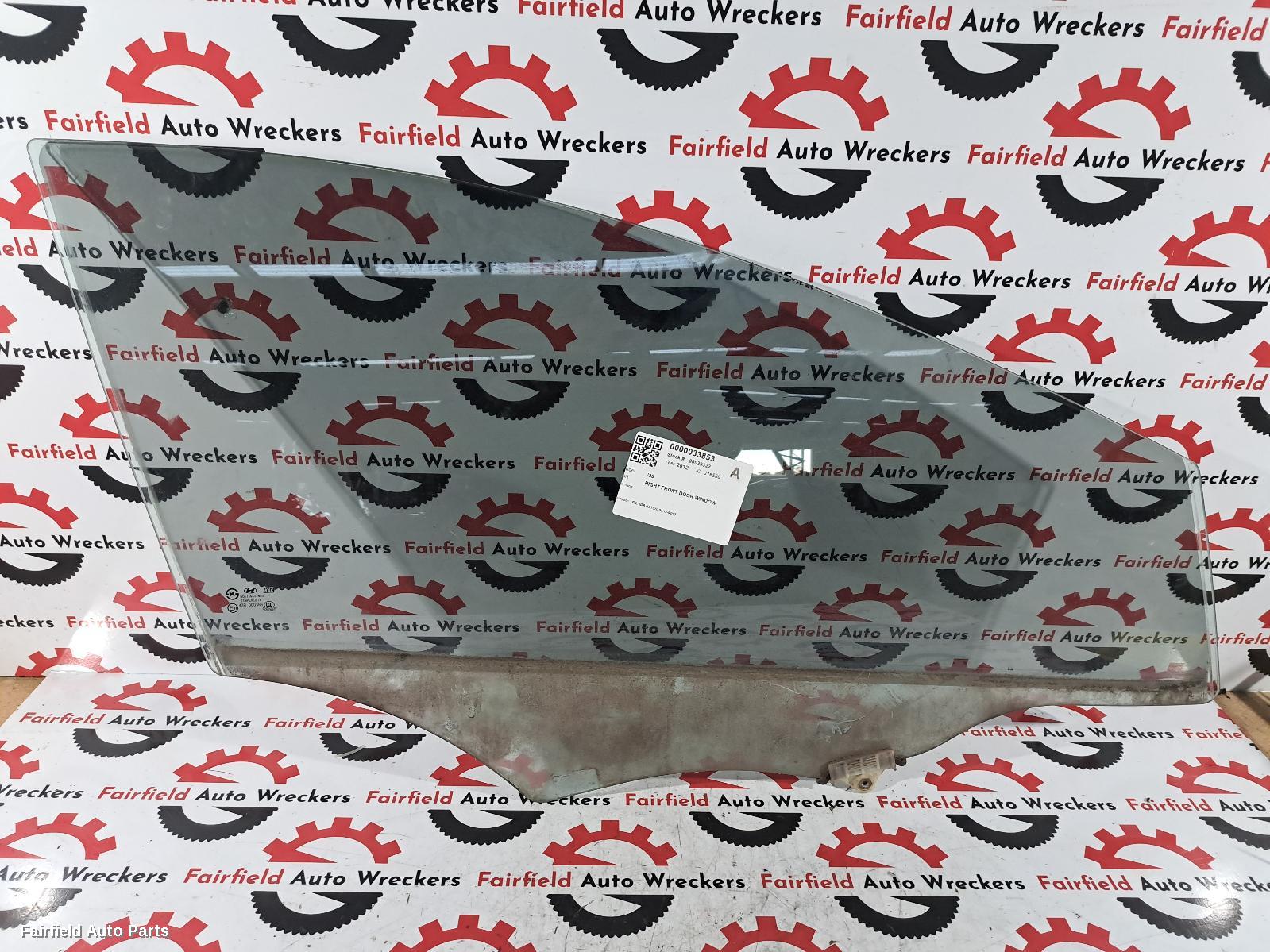 2012-2017 Hyundai I30 Right Front Door Window
