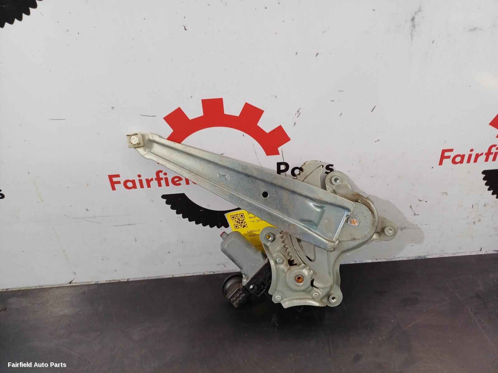 2007-2013 Toyota Corolla Right Rear Wnd Reg Motor