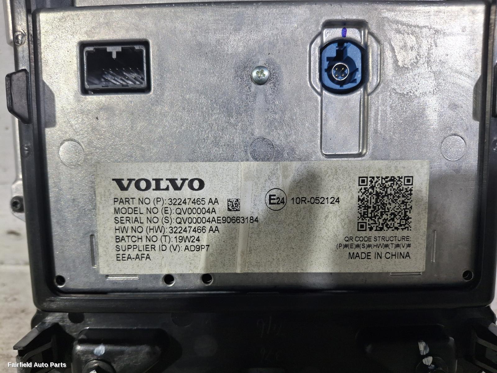 2017-2025 Volvo Xc60 Radio Cd Dvd Sat Tv