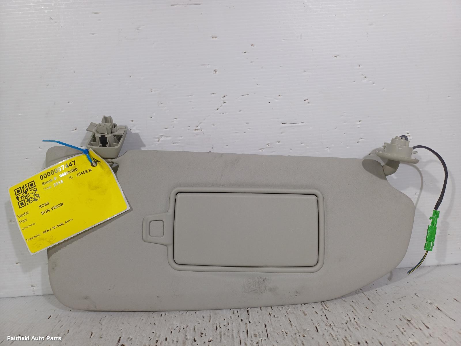 2017-2025 Volvo Xc60 Sunvisor