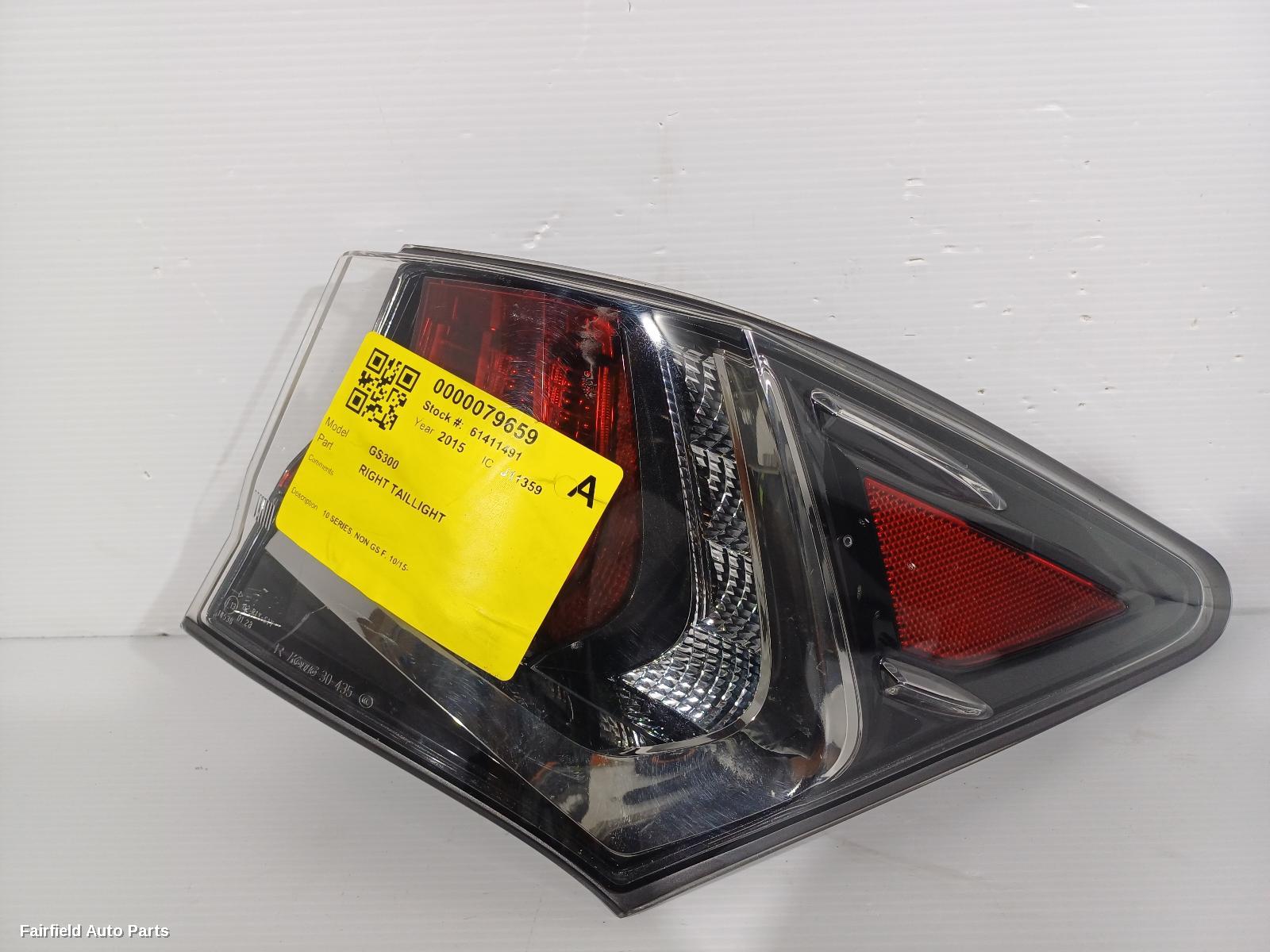 2015-2020 Lexus Gs Right Taillight