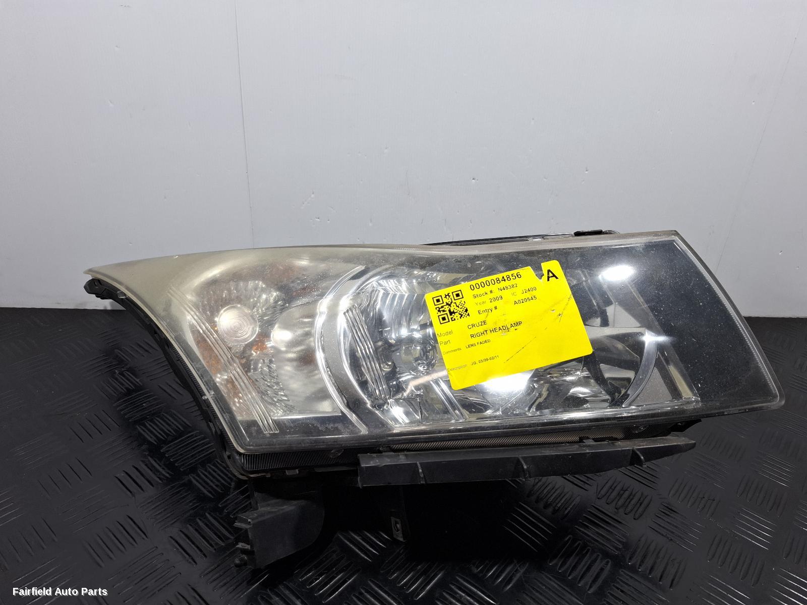 2009-2011 Holden Cruze Right Headlamp