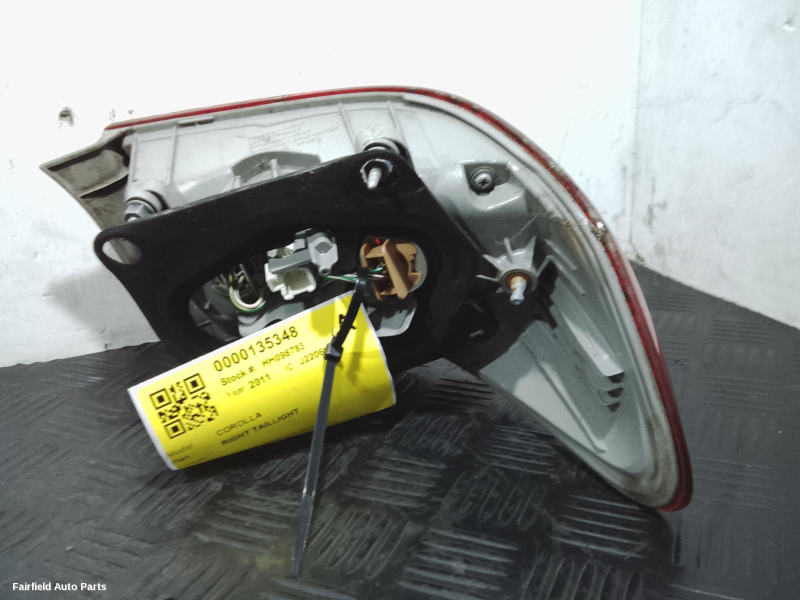 2010-2013 Toyota Corolla Right Taillight