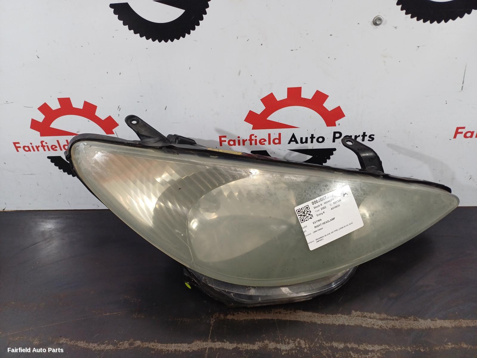 2000-2003 Toyota Estima Right Headlamp