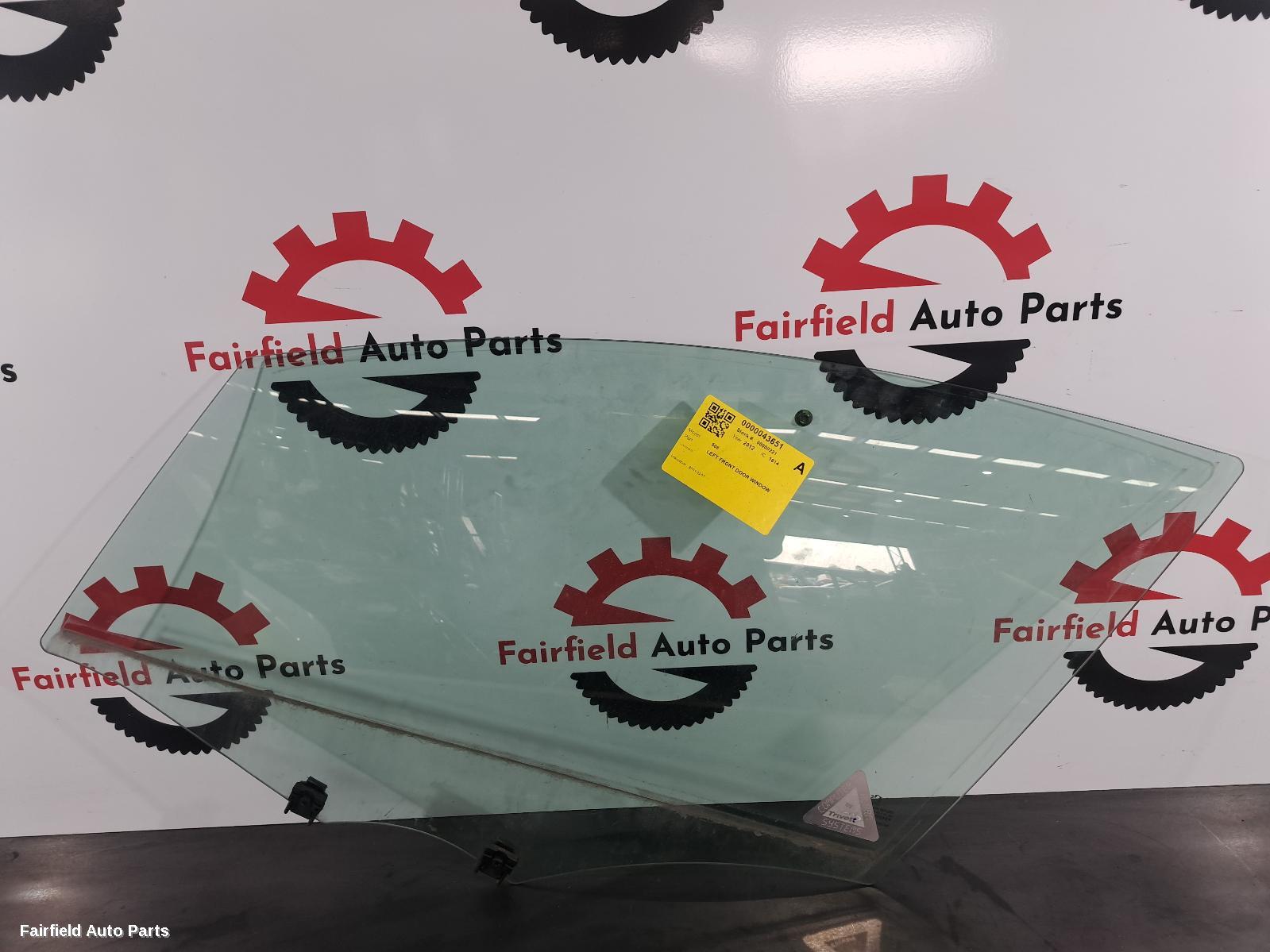 2011-2017 Peugeot 508 Left Front Door Window