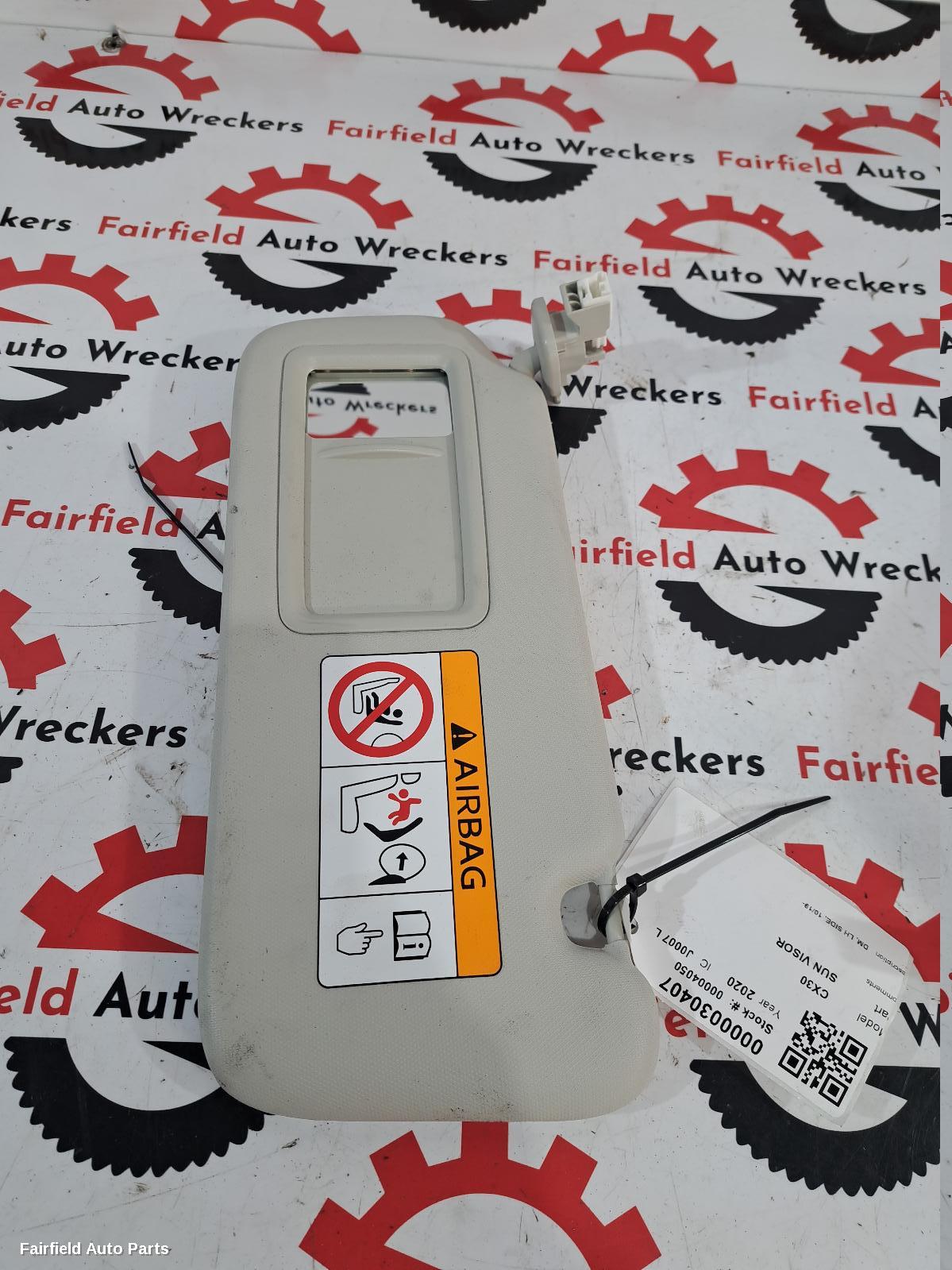 2019-2025 Mazda Cx30 Sunvisor