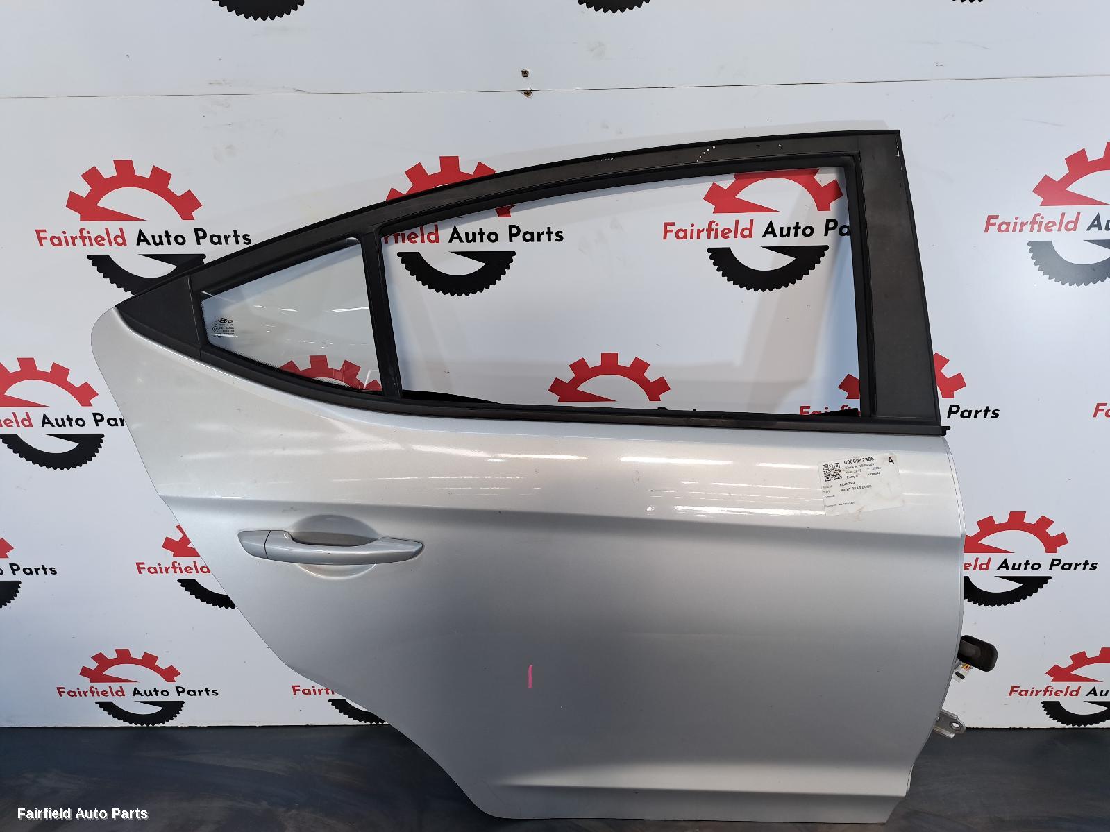 2015-2020 Hyundai Elantra Right Rear Door Sliding