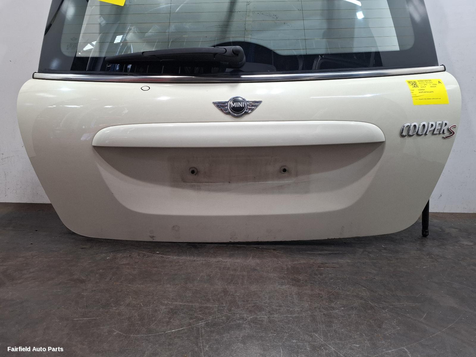 2007-2013 Mini Cooper Bootlid Tailgate
