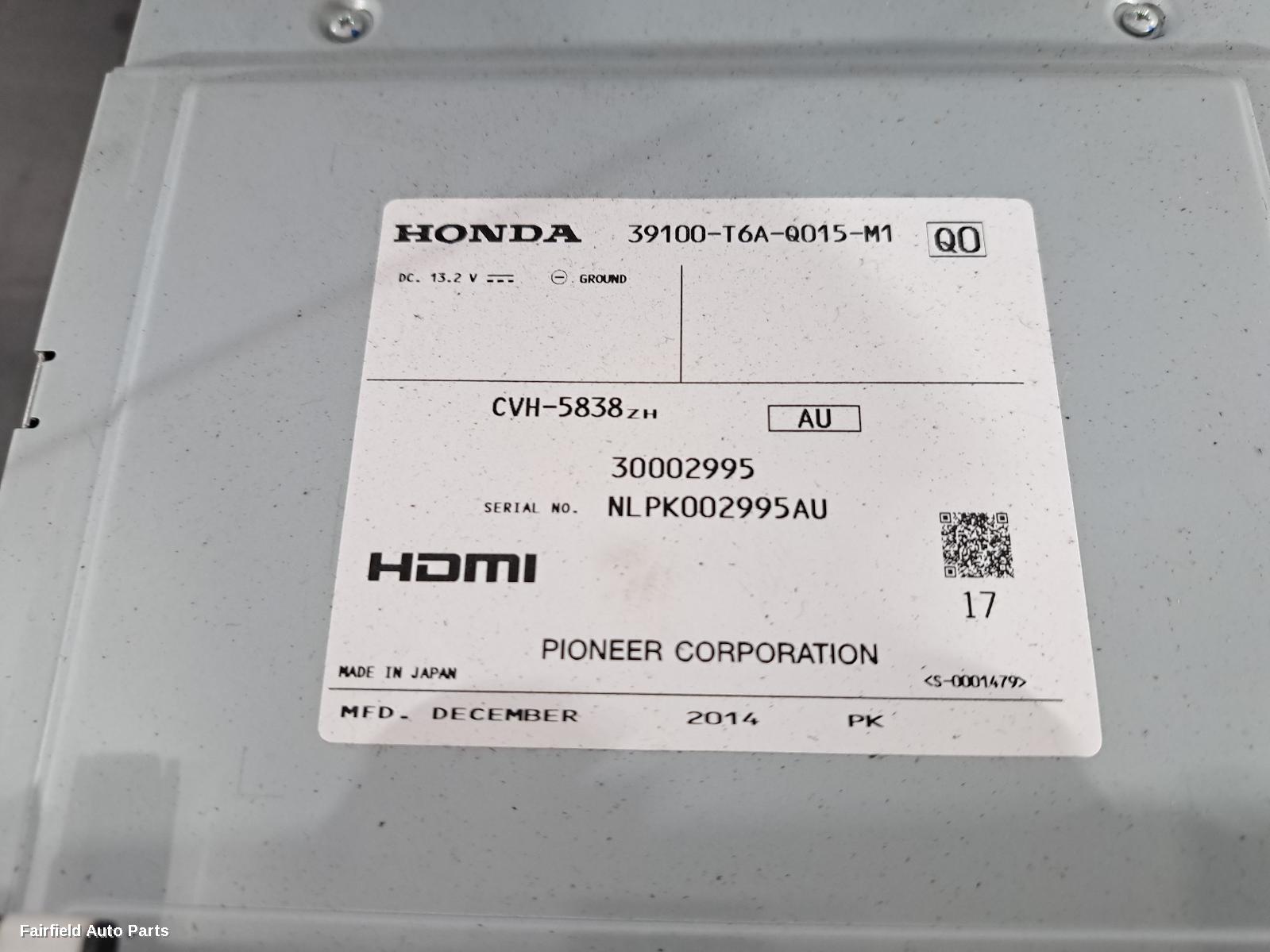 2014-2020 Honda Odyssey Radio Cd Dvd Sat Tv
