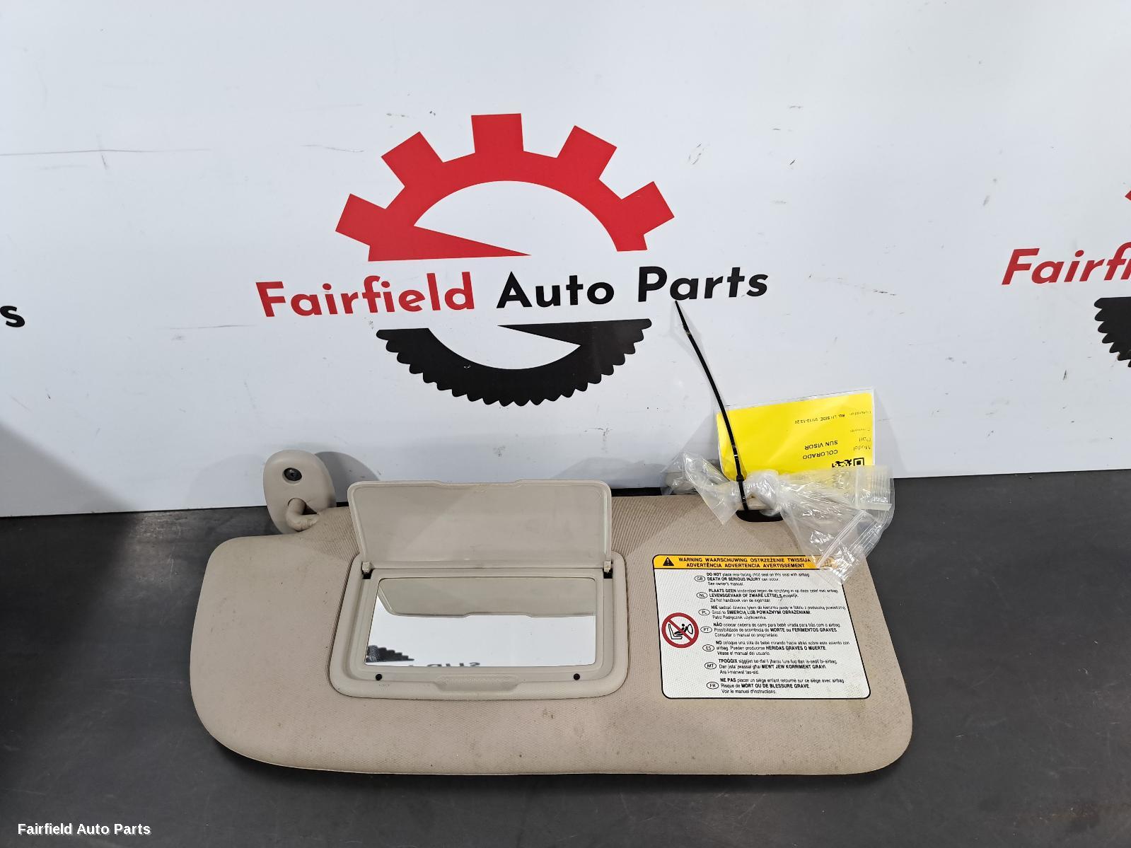 2012-2020 Holden Colorado Sunvisor