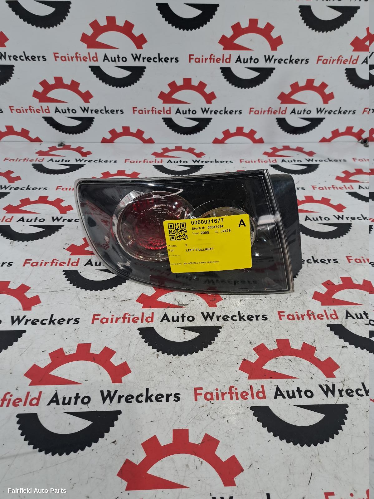 2003-2006 Mazda 3 Left Taillight