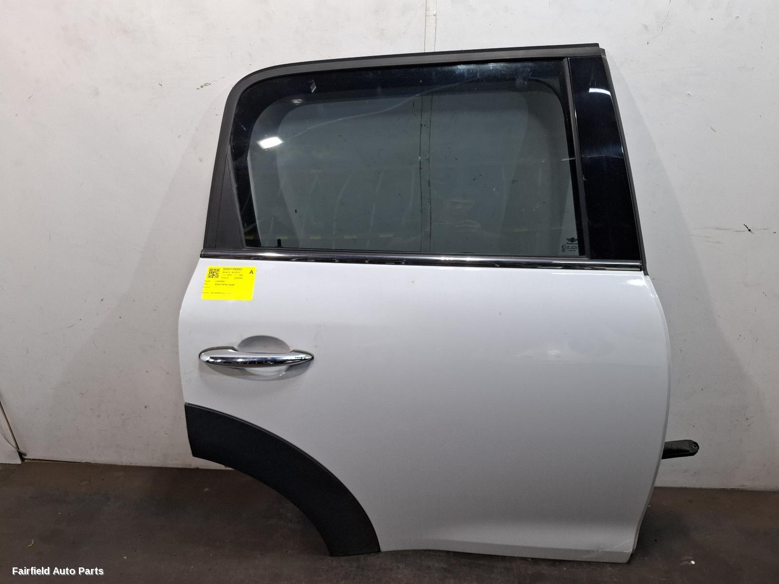 2011-2016 Mini Cooper Right Rear Door Sliding