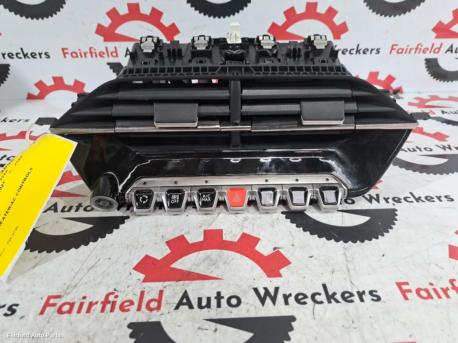 2020-2026 Peugeot 2008 Heater Ac Controls