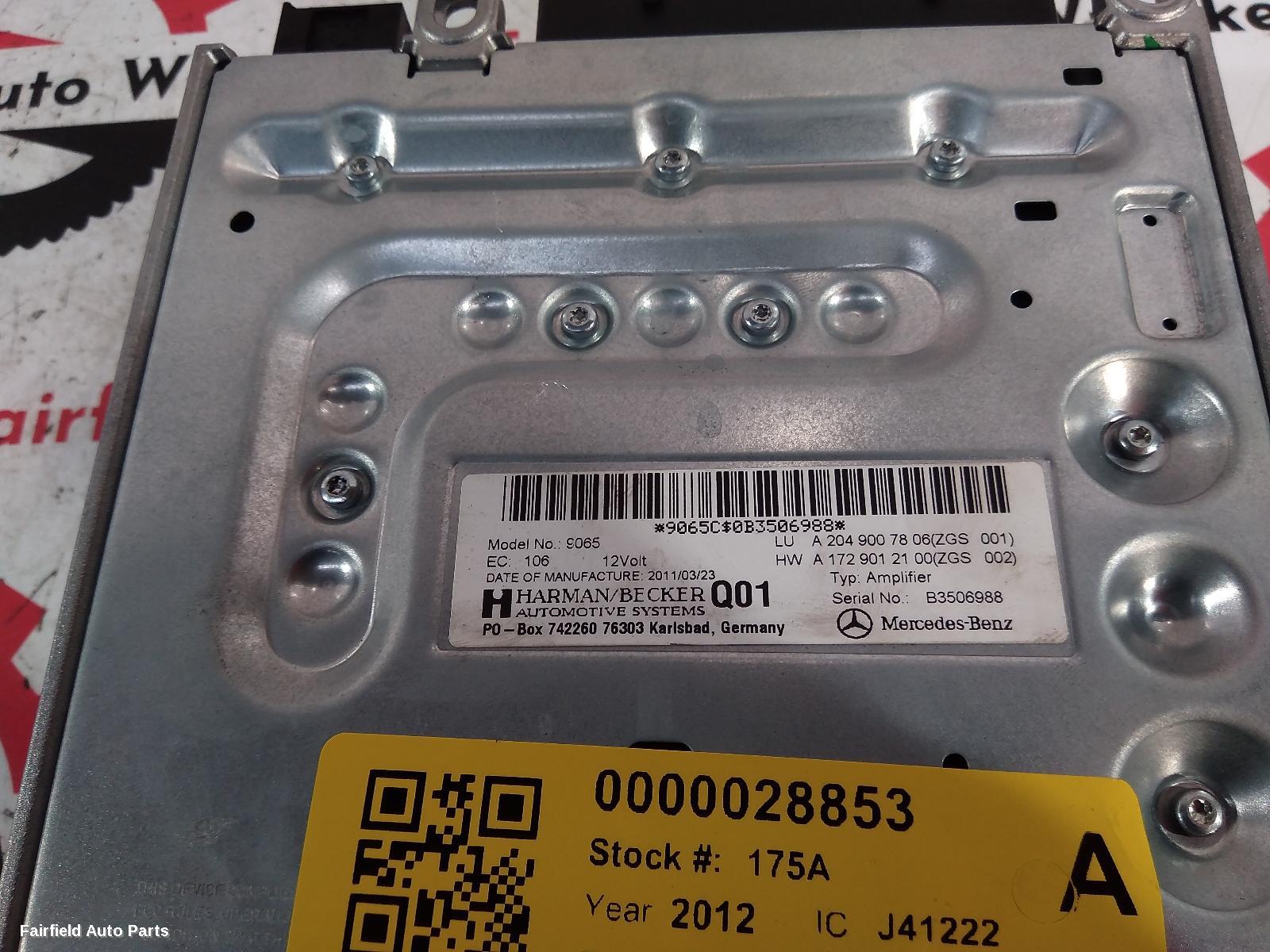 2011-2015 Mercedes C Class Radio Cd Dvd Sat Tv