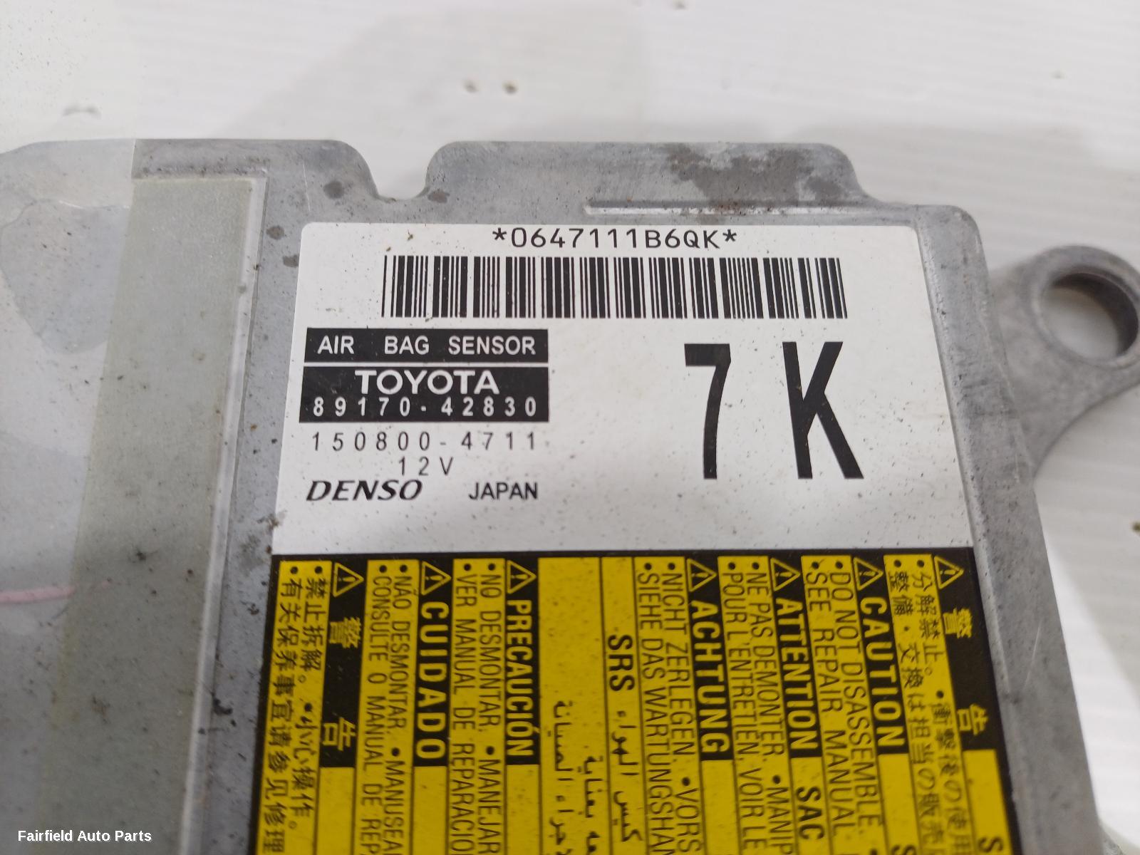 2012-2018 Toyota Rav4 Airbag Module Sensor