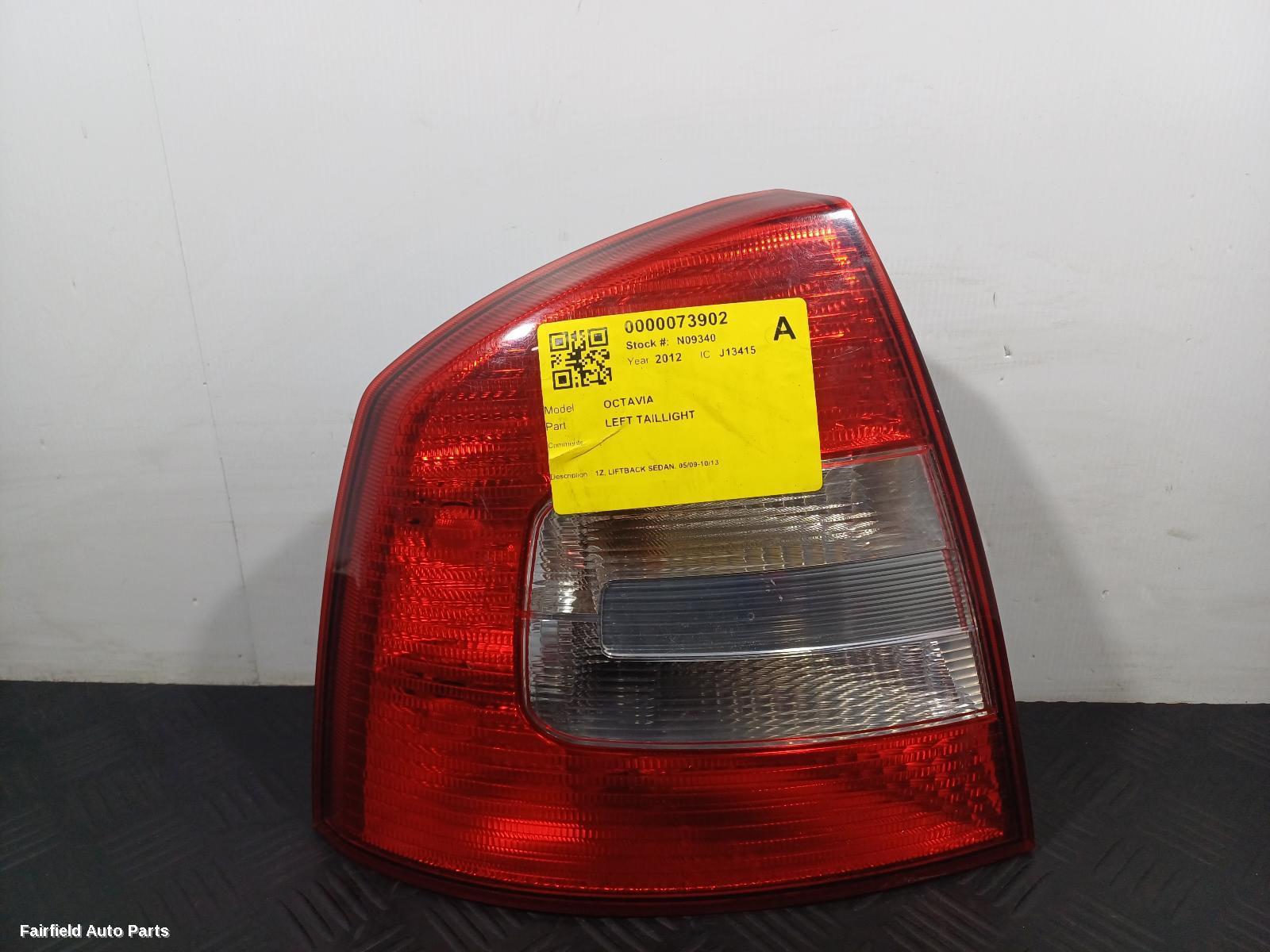 2009-2013 Skoda Octavia Left Taillight