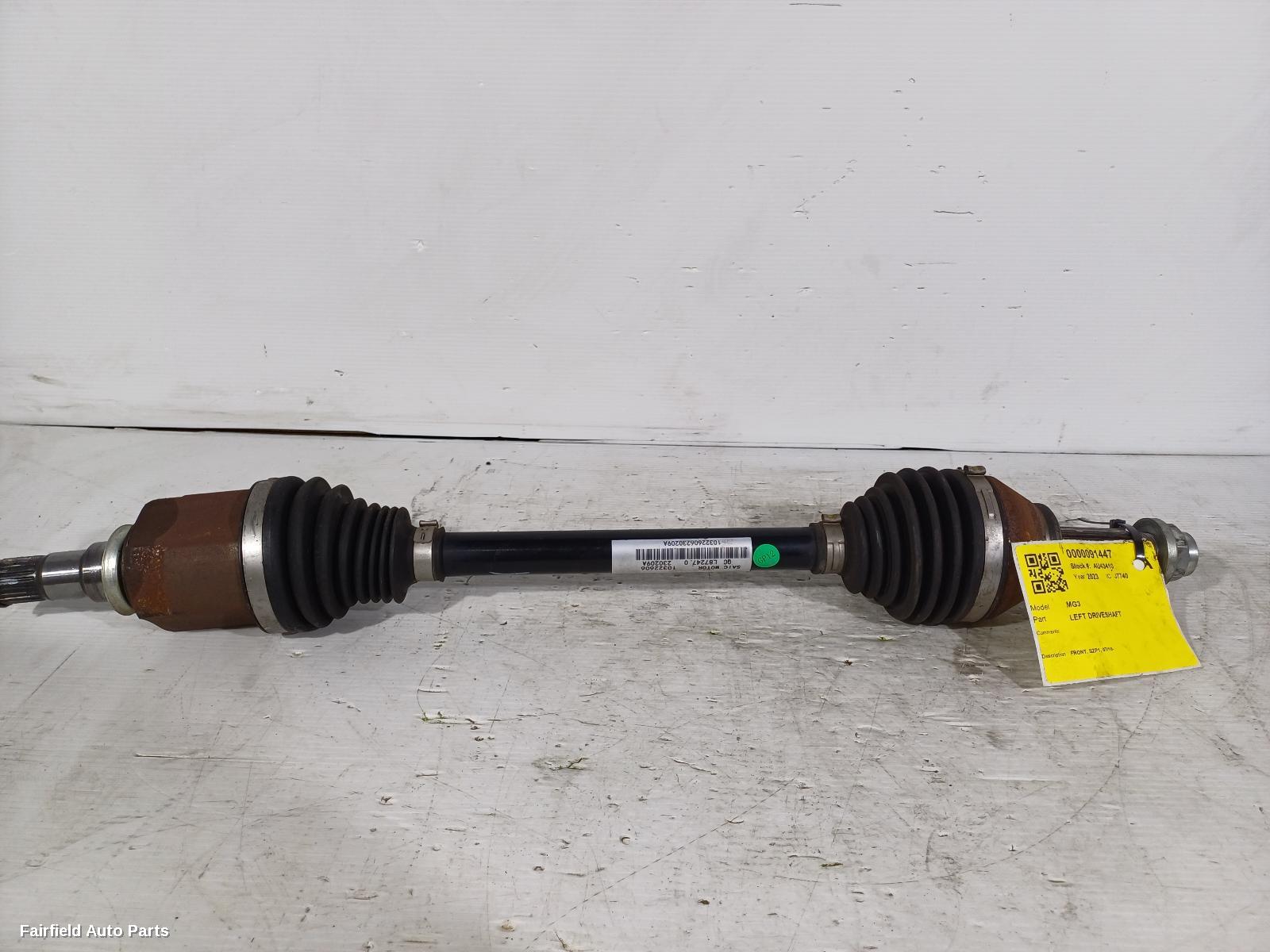 2016-2024 Mg Mg3 Left Driveshaft