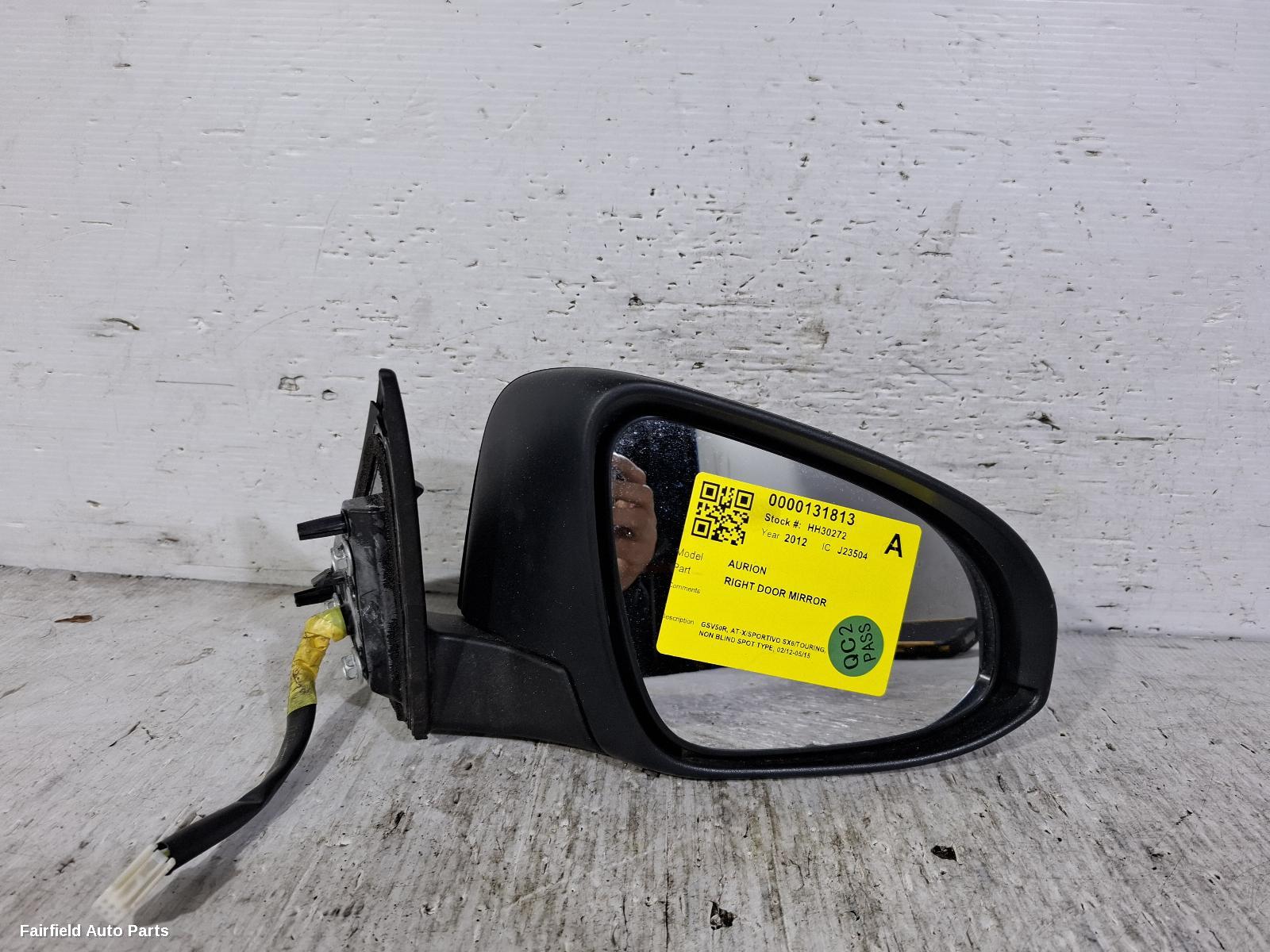 2012-2015 Toyota Aurion Right Door Mirror