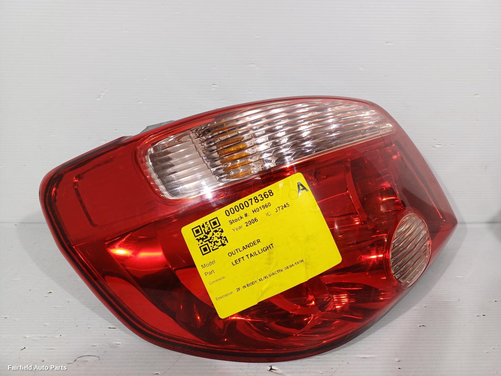 2004-2006 Mitsubishi Outlander Left Taillight