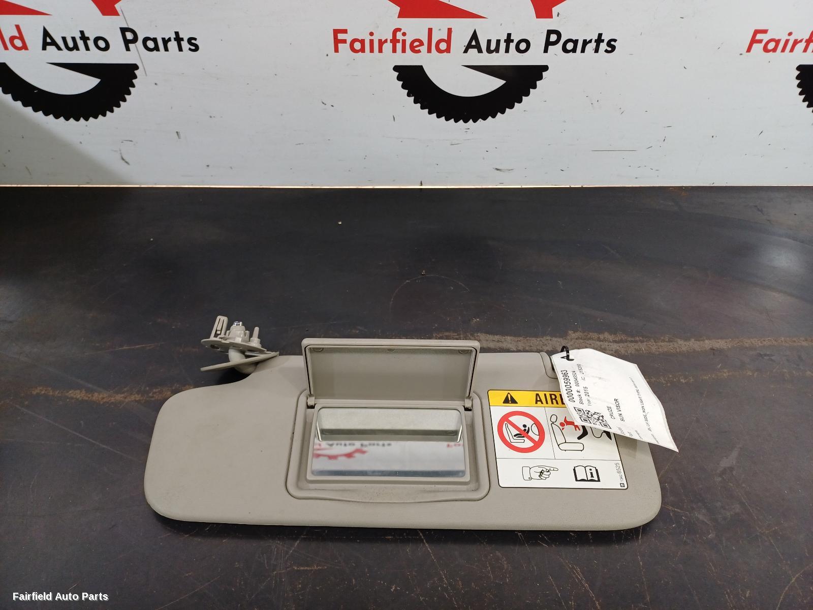 2011-2017 Holden Cruze Sunvisor