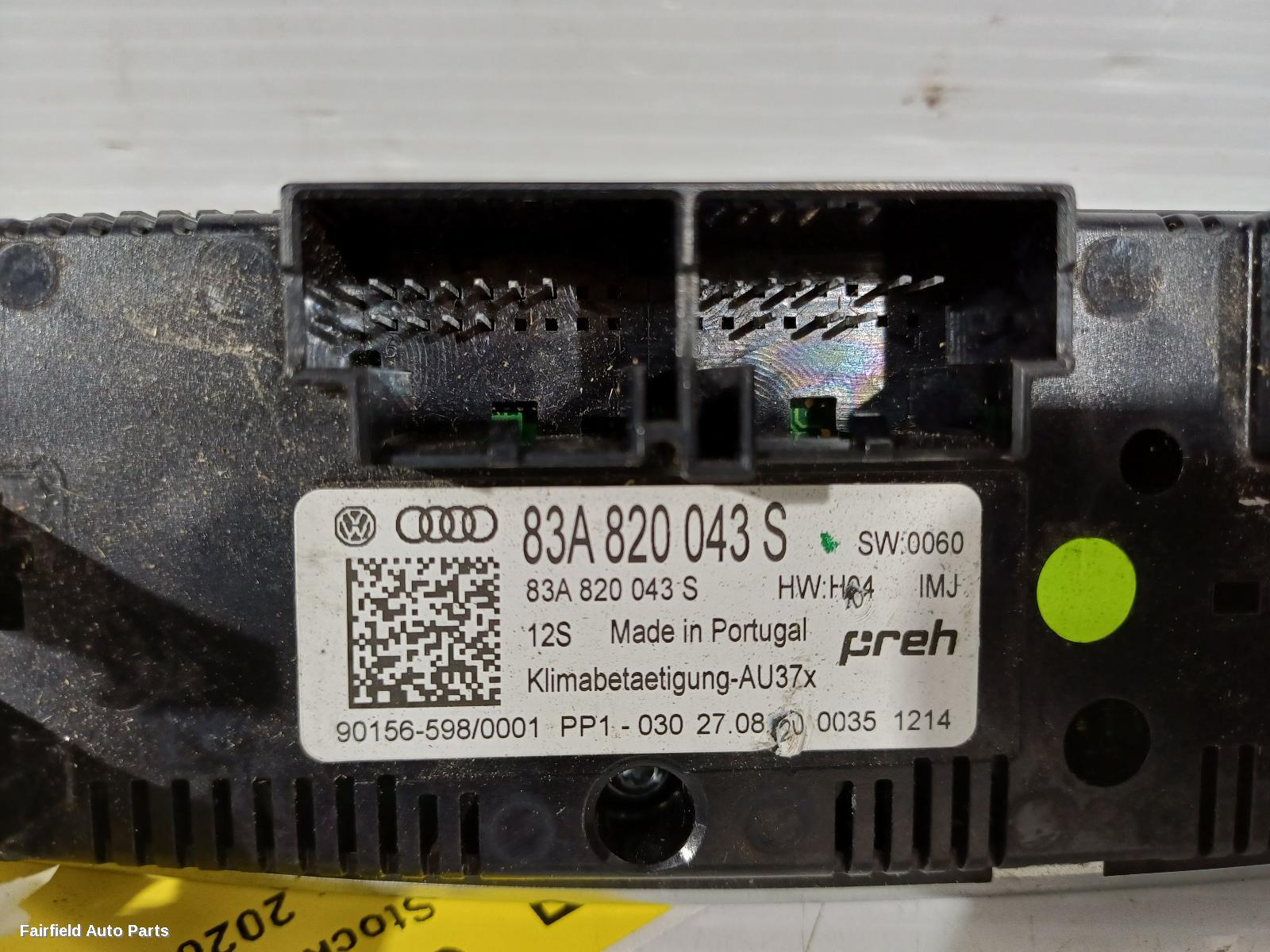 2019-2025 Audi Q3 Heater Ac Controls