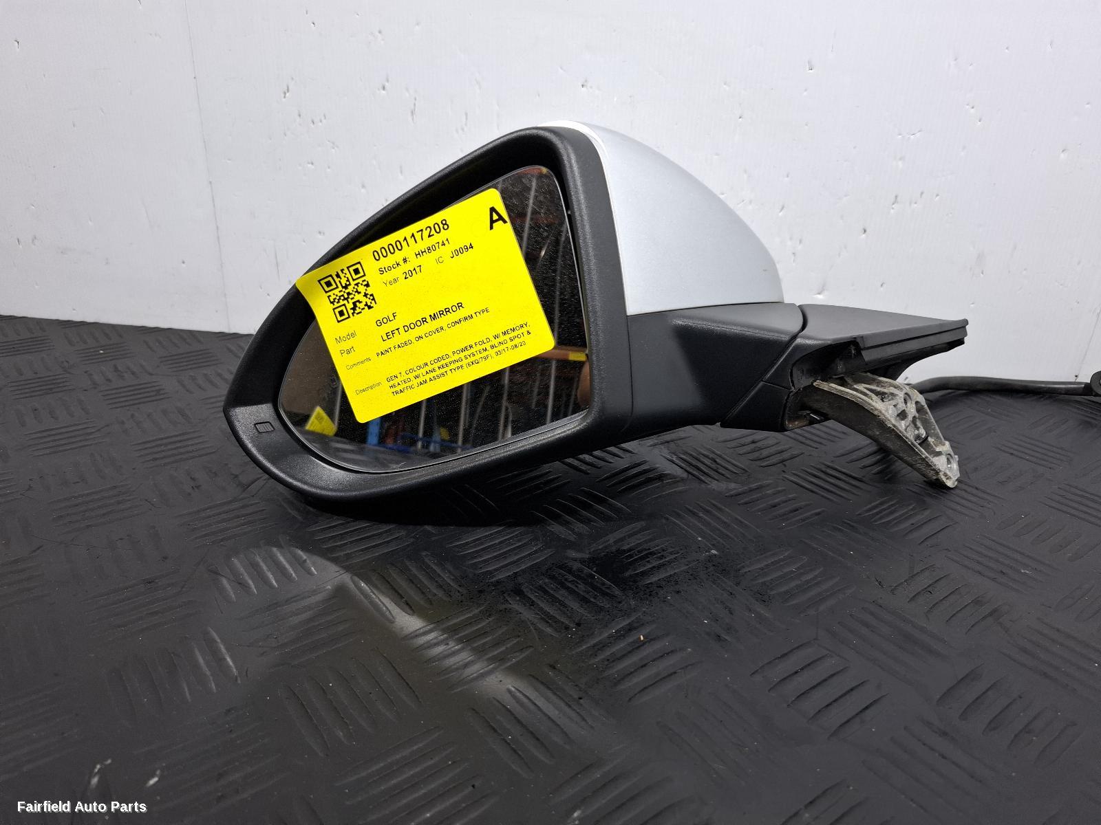 2017-2020 Volkswagen Golf Left Door Mirror