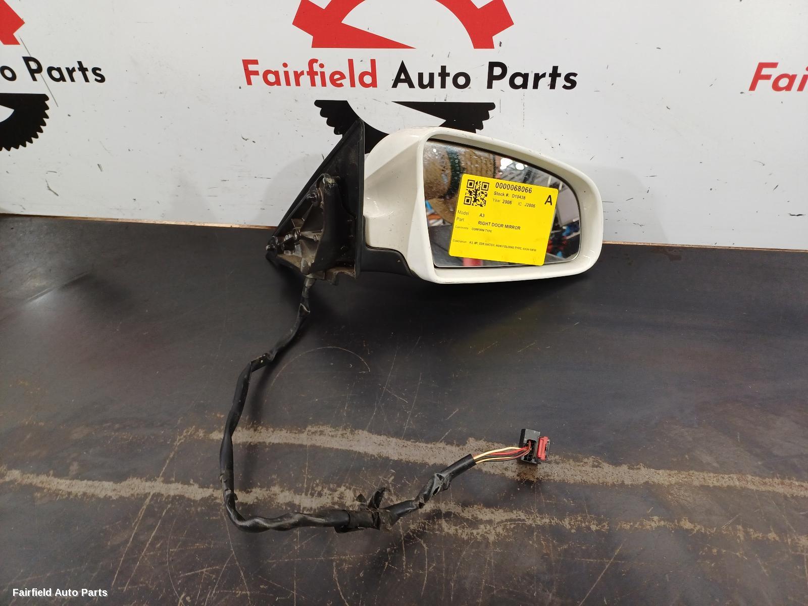 2004-2008 Audi A3 Right Door Mirror