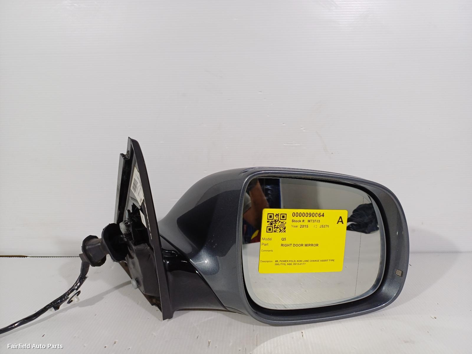 2013-2017 Audi Q5 Right Door Mirror