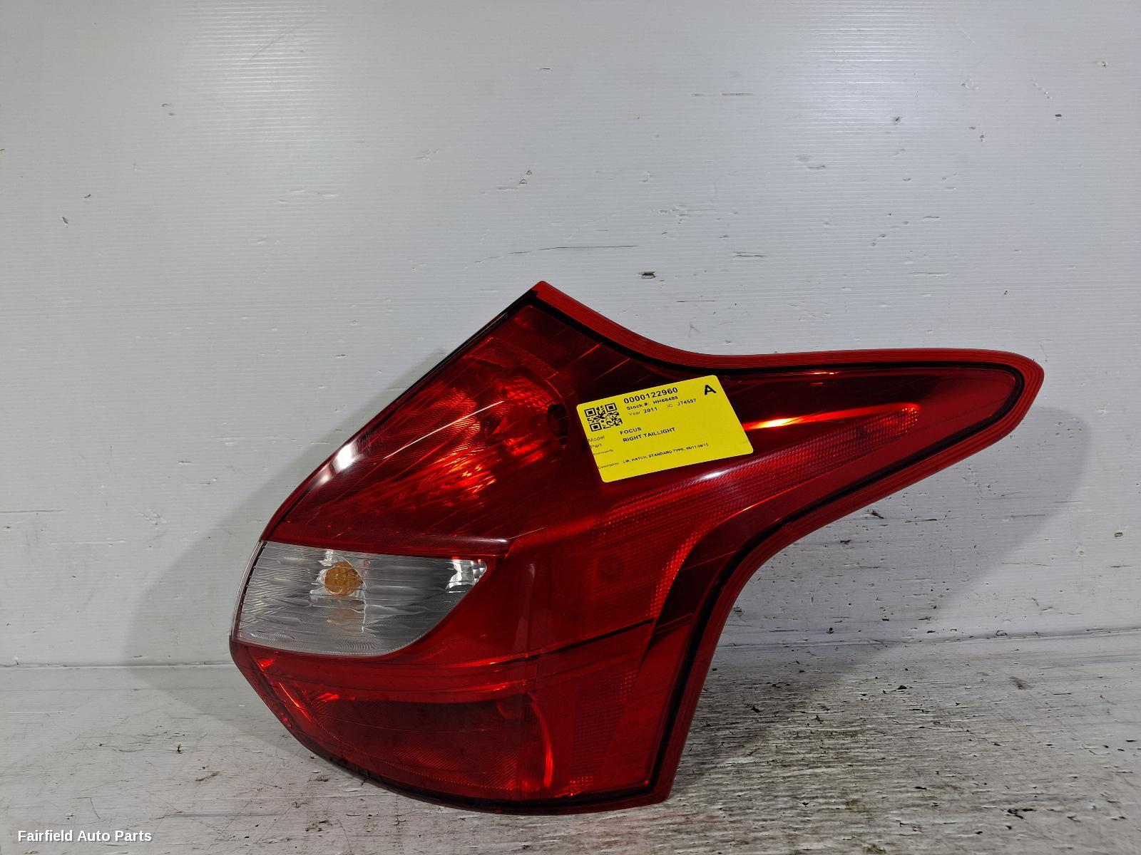 2011-2015 Ford Focus Right Taillight