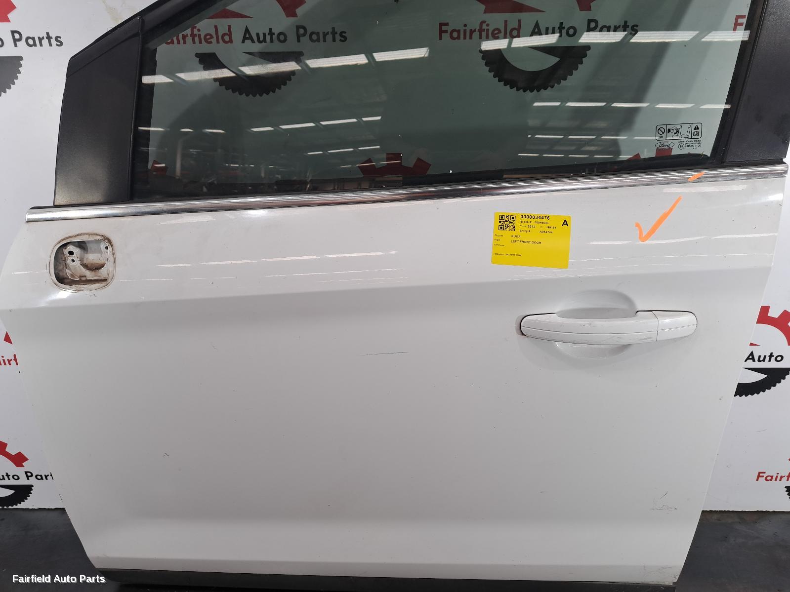 2011-2012 Ford Kuga Left Front Door