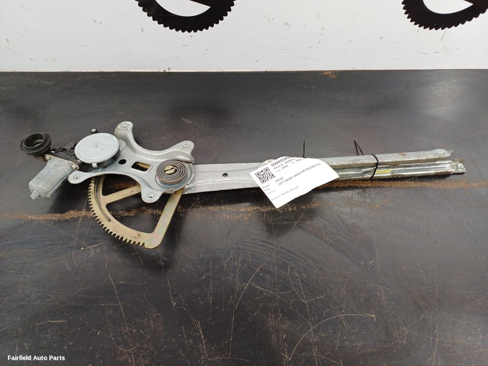 2003-2005 Lexus Rx Series Left Front Window Reg Motor