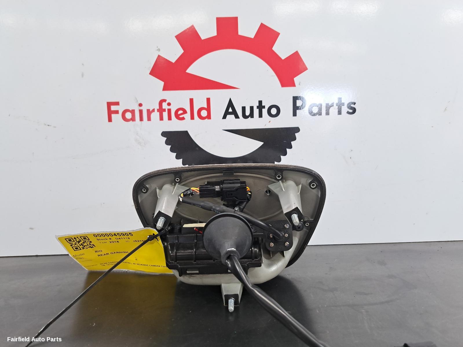 2016-2021 Kia Rio Rear Garnish