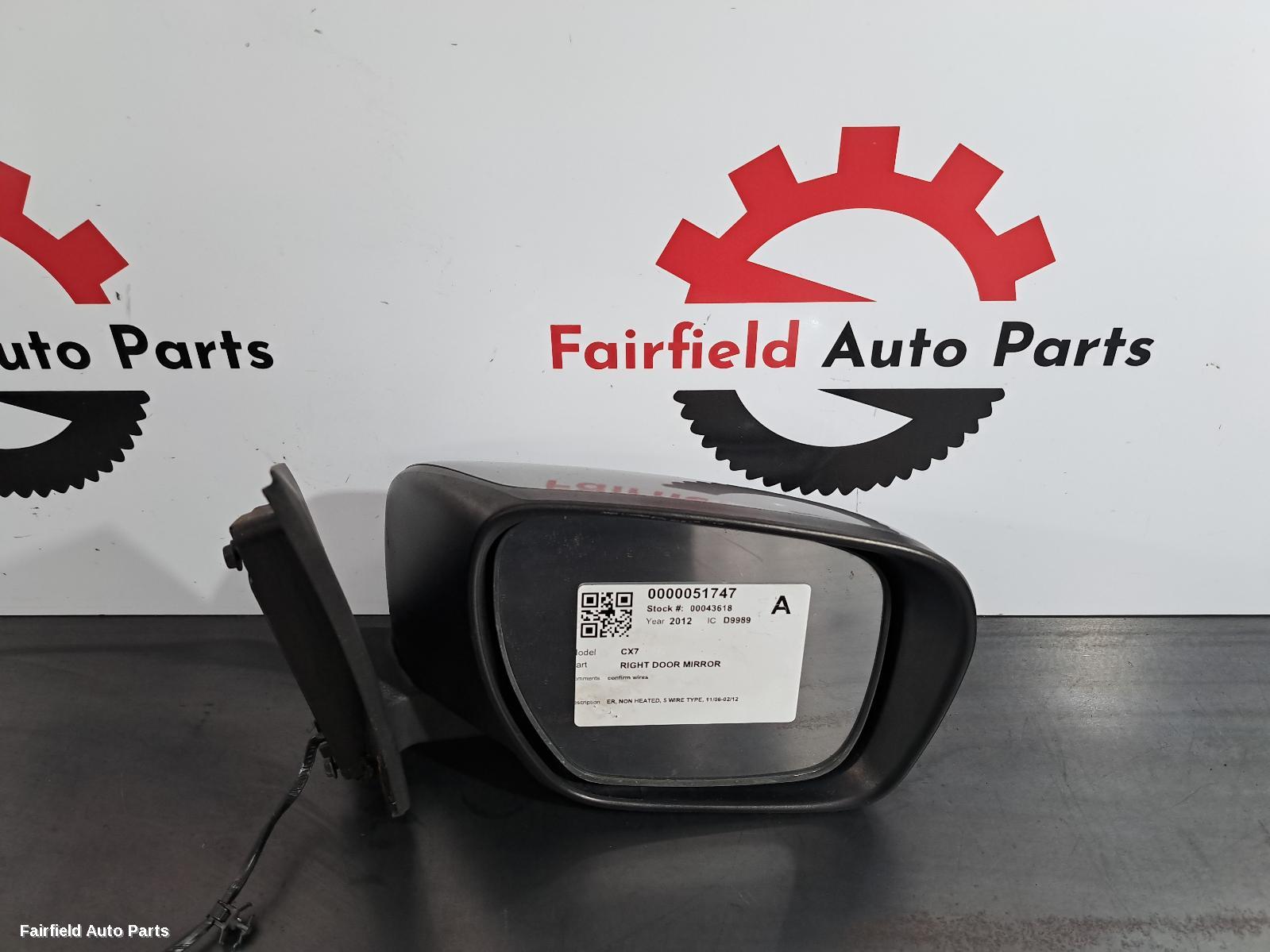 2006-2012 Mazda Cx7 Right Door Mirror