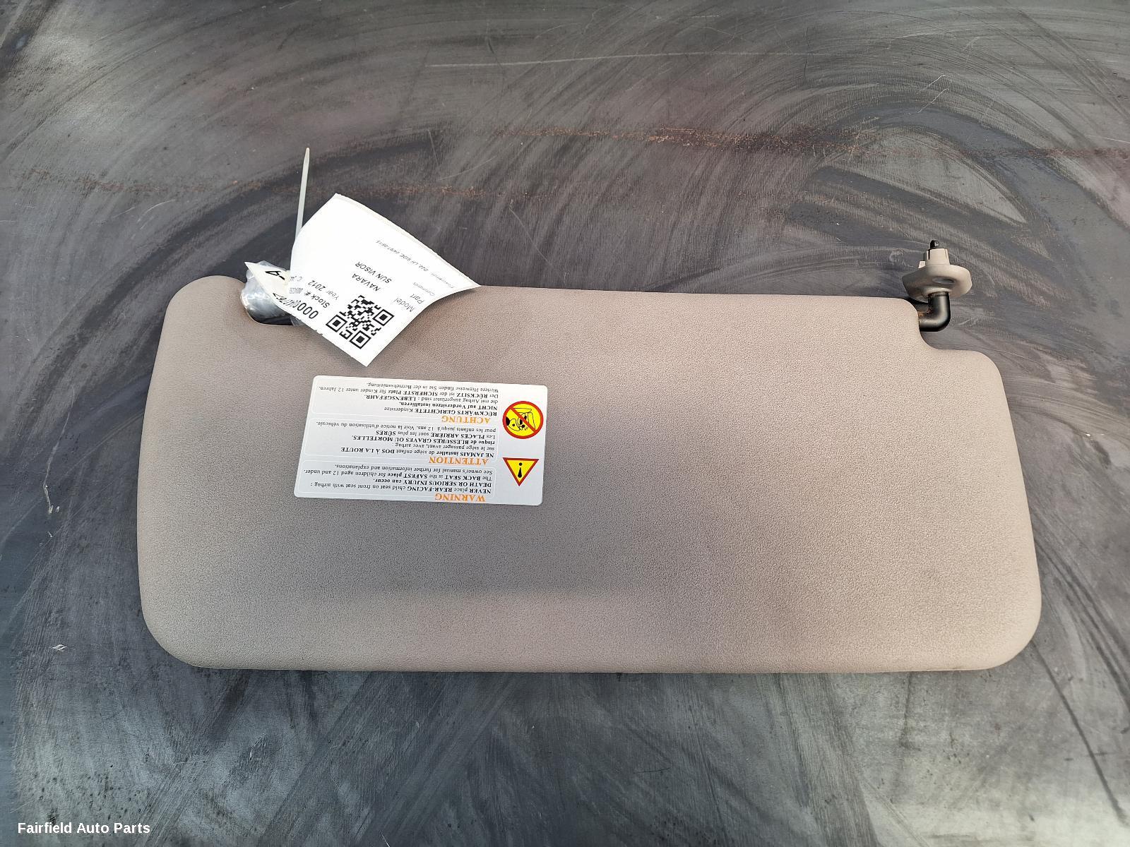 1997-2015 Nissan Navara Sunvisor
