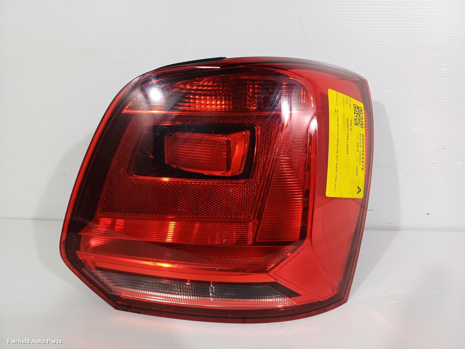 2014-2017 Volkswagen Polo Right Taillight