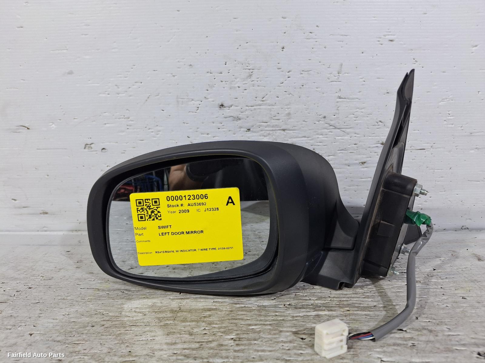 2006-2011 Suzuki Swift Left Door Mirror