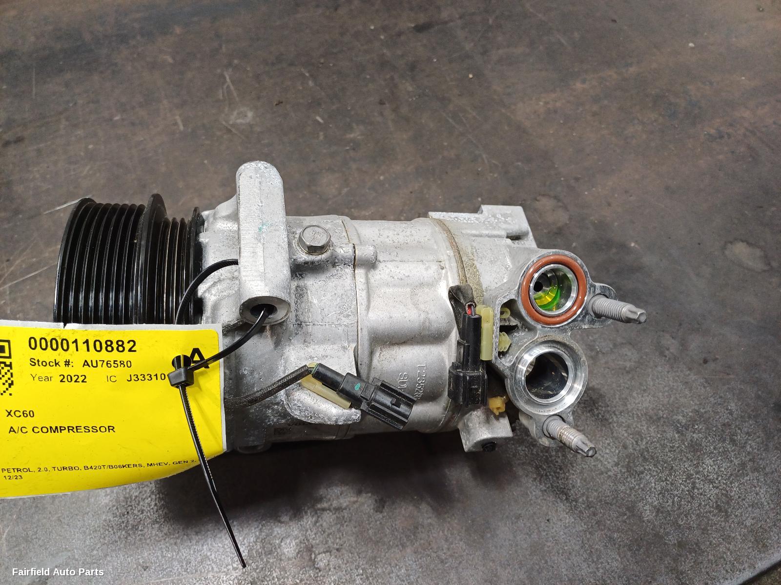 2021-2023 Volvo Xc60 A C Compressor