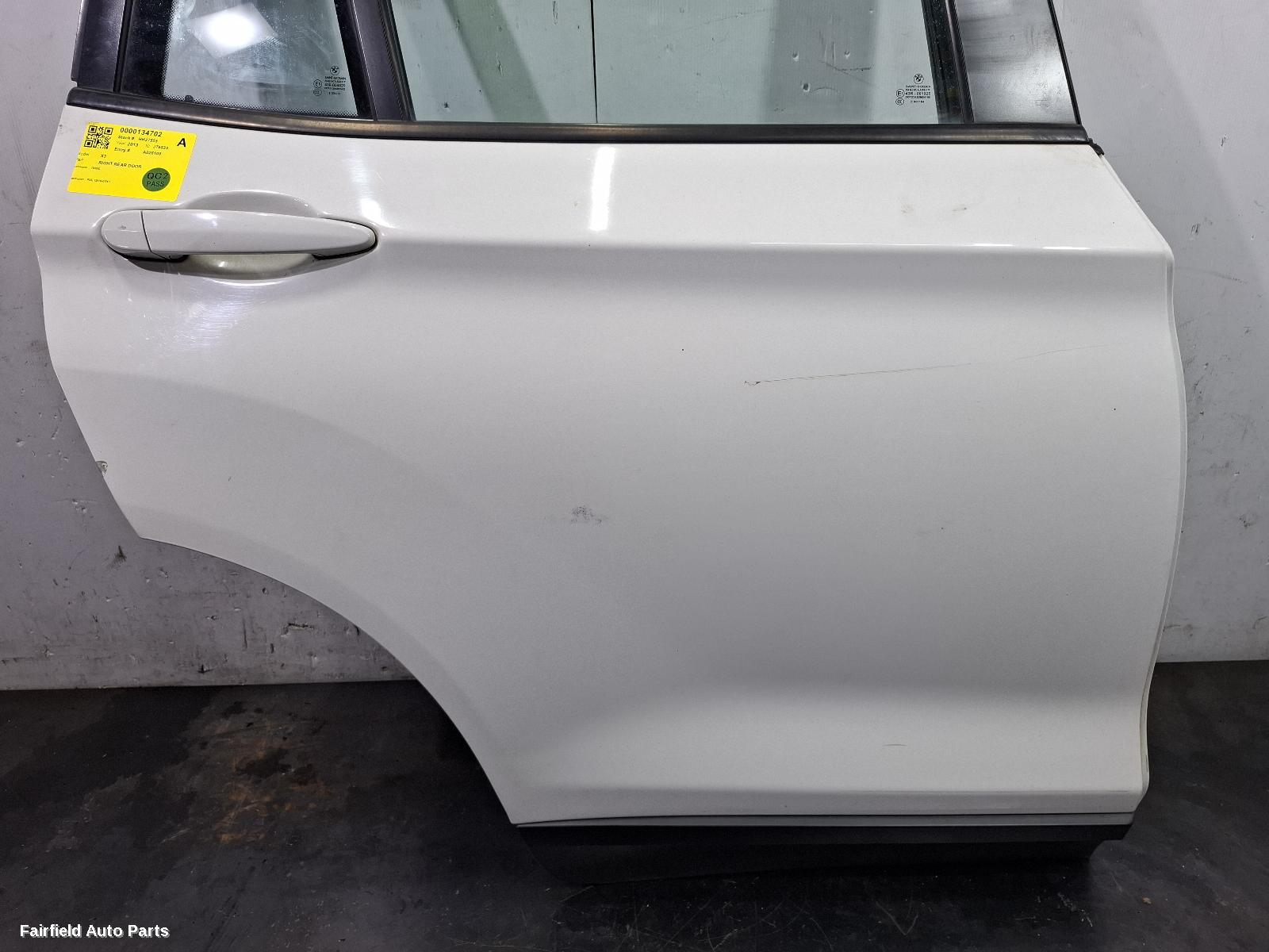2010-2017 Bmw X3 Right Rear Door Sliding